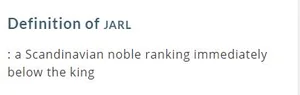 Definition of Jarl